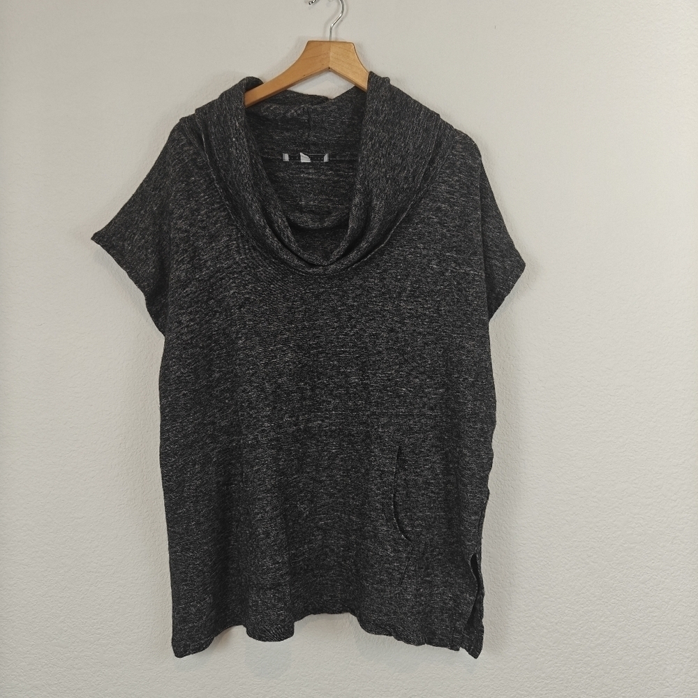 Bryn Walker Wool Blend Draped Cowl Neck Cap Sleeve Poncho Size Small Women's